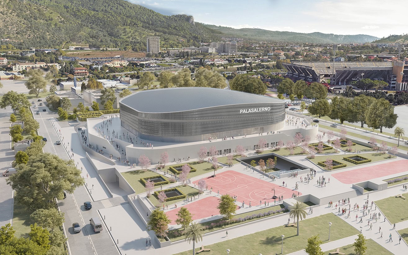 Sportium_Palasport Arena_Salerno_Render vista esterna