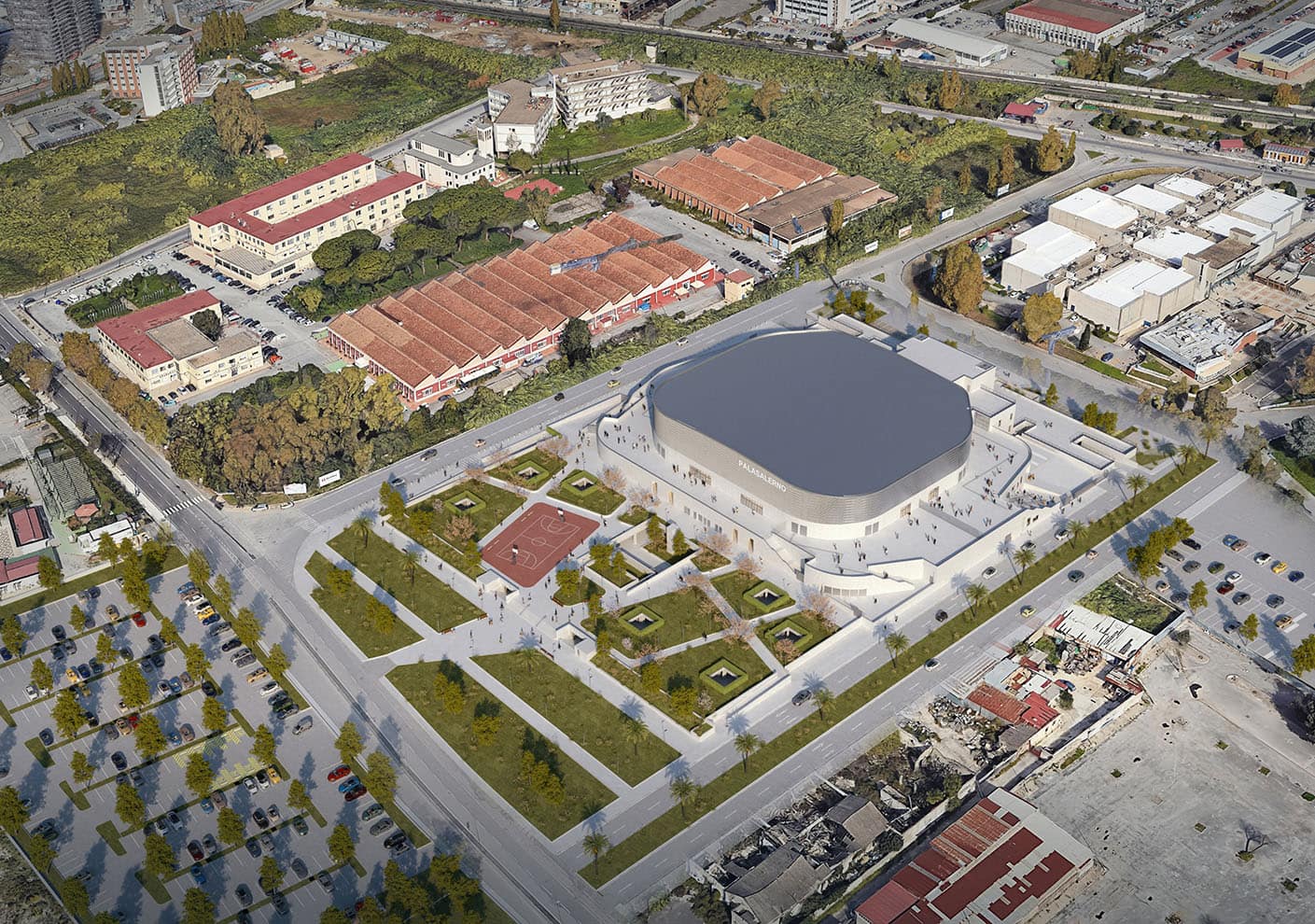 Sportium_Palasport Salerno_vista bird eye